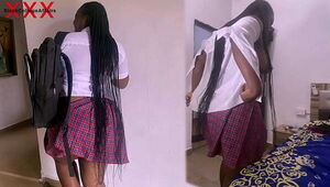 I Convinced A Big Ass Girl To Skip Classes And Visit Me So That We Can Fuck. Final Part Showing On Red